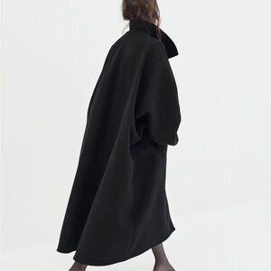 Elegant Black Oversized Coat - Diana Milkanova Mia Coat